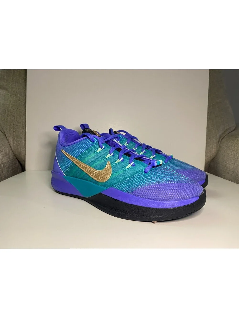 Nike Sabrina 3 IQ0831-500 Kids Sneaker 6 Sapphire Dusty Lace Up Basketball Shoes